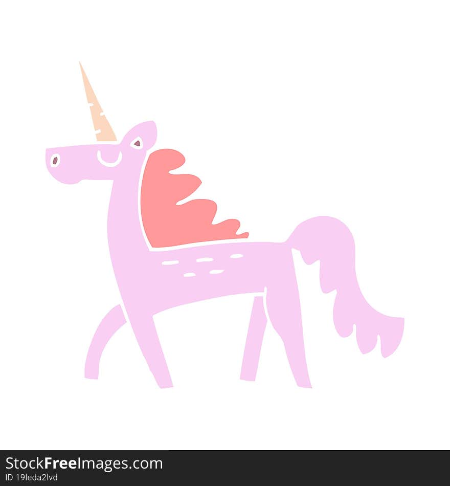 Cartoon Doodle Magical Unicorn