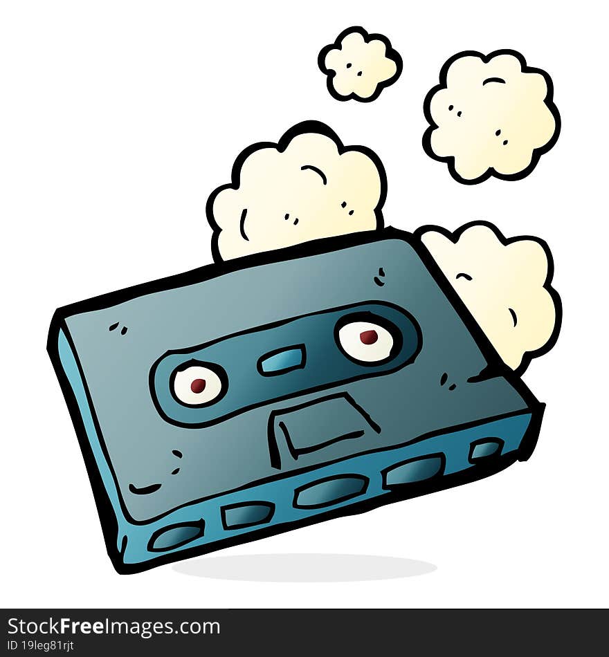 cartoon cassette tape