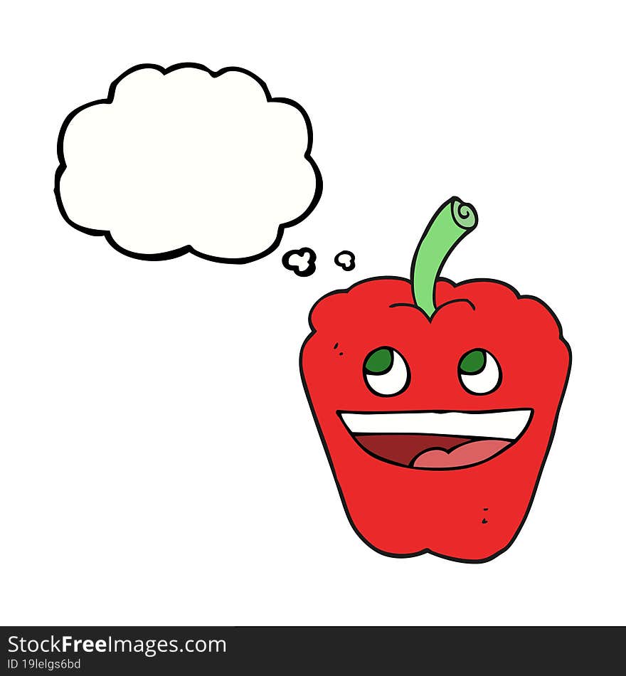 Thought Bubble Cartoon Pepper