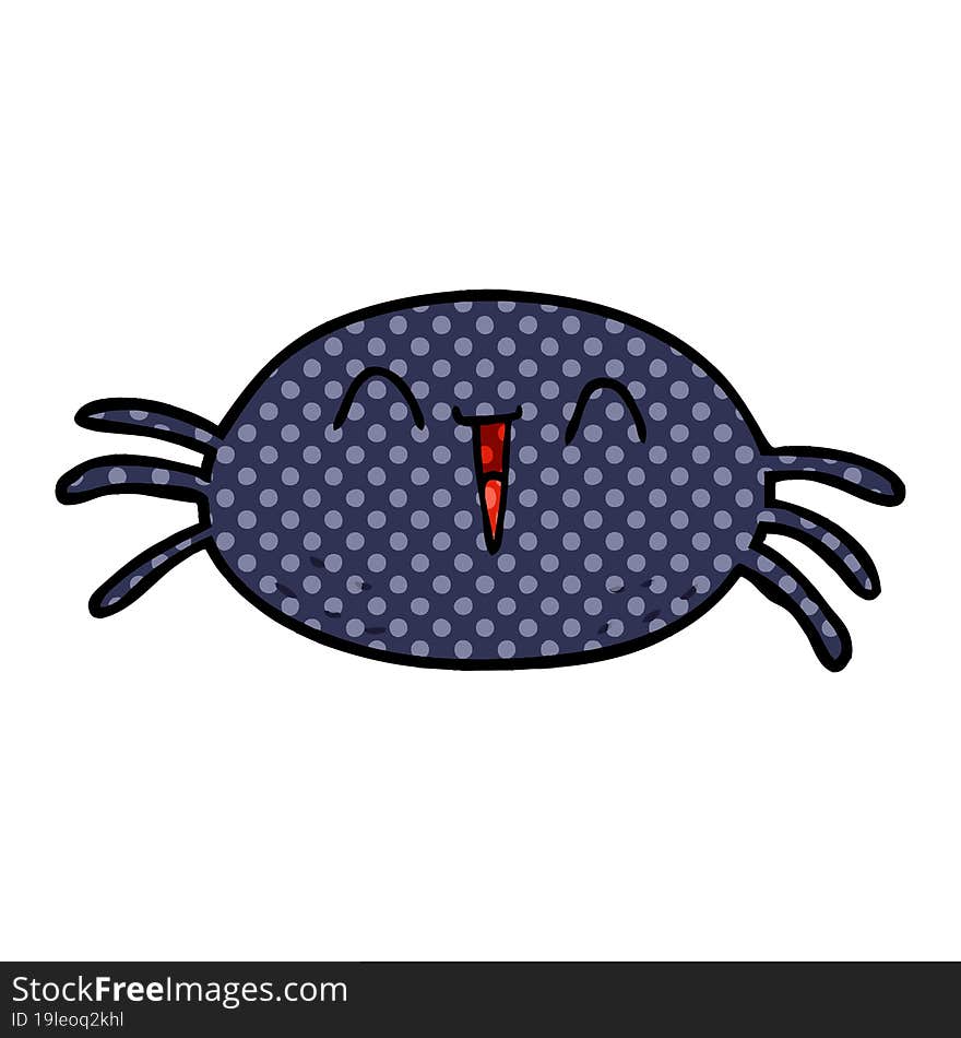 cartoon halloween spider. cartoon halloween spider