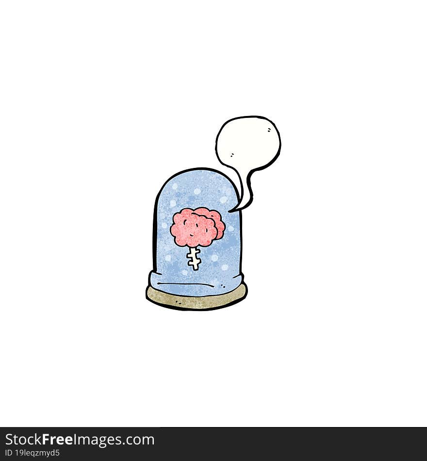 brain in jar cartoon