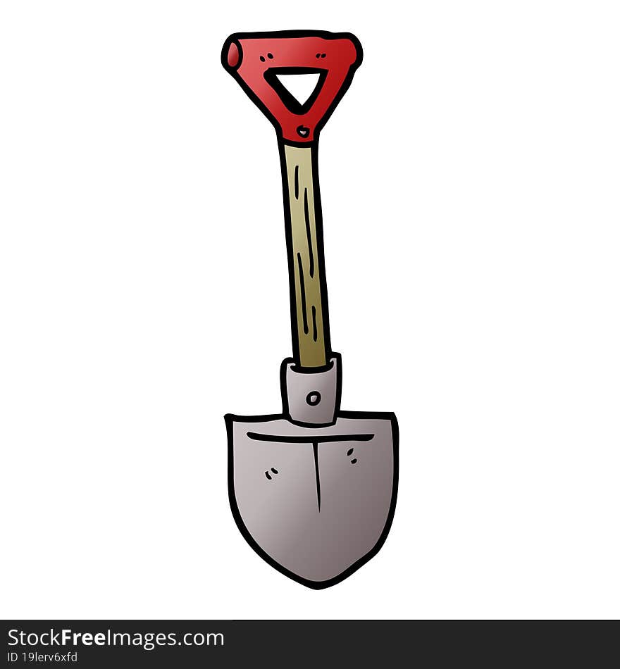 Cartoon Doodle Shovel