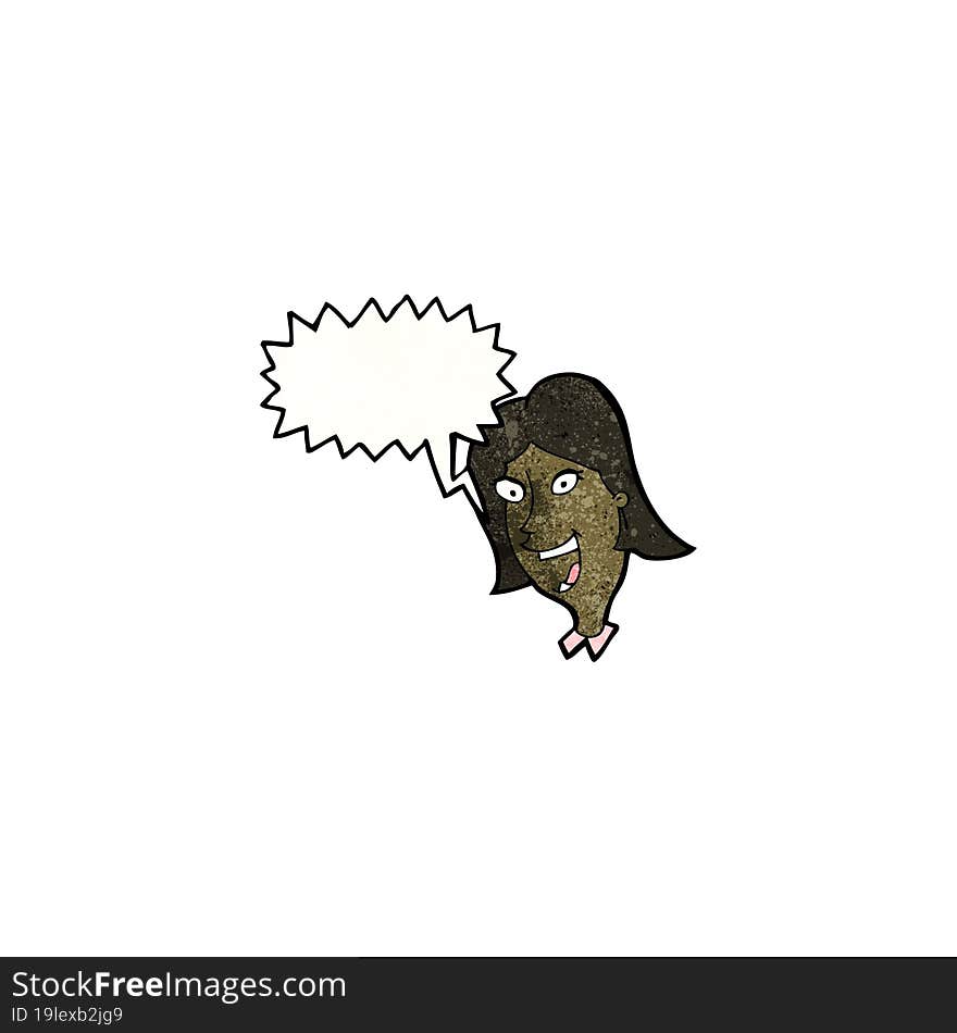 Excited Woman Cartoon