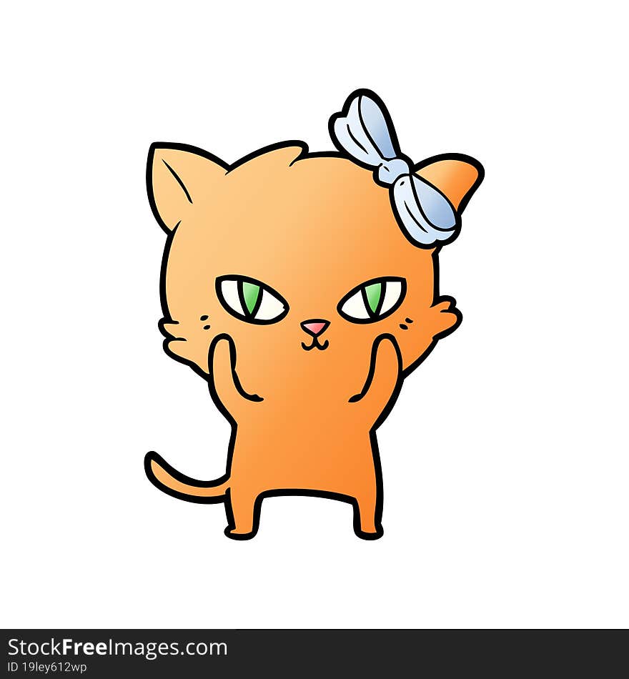 cute cartoon cat. cute cartoon cat