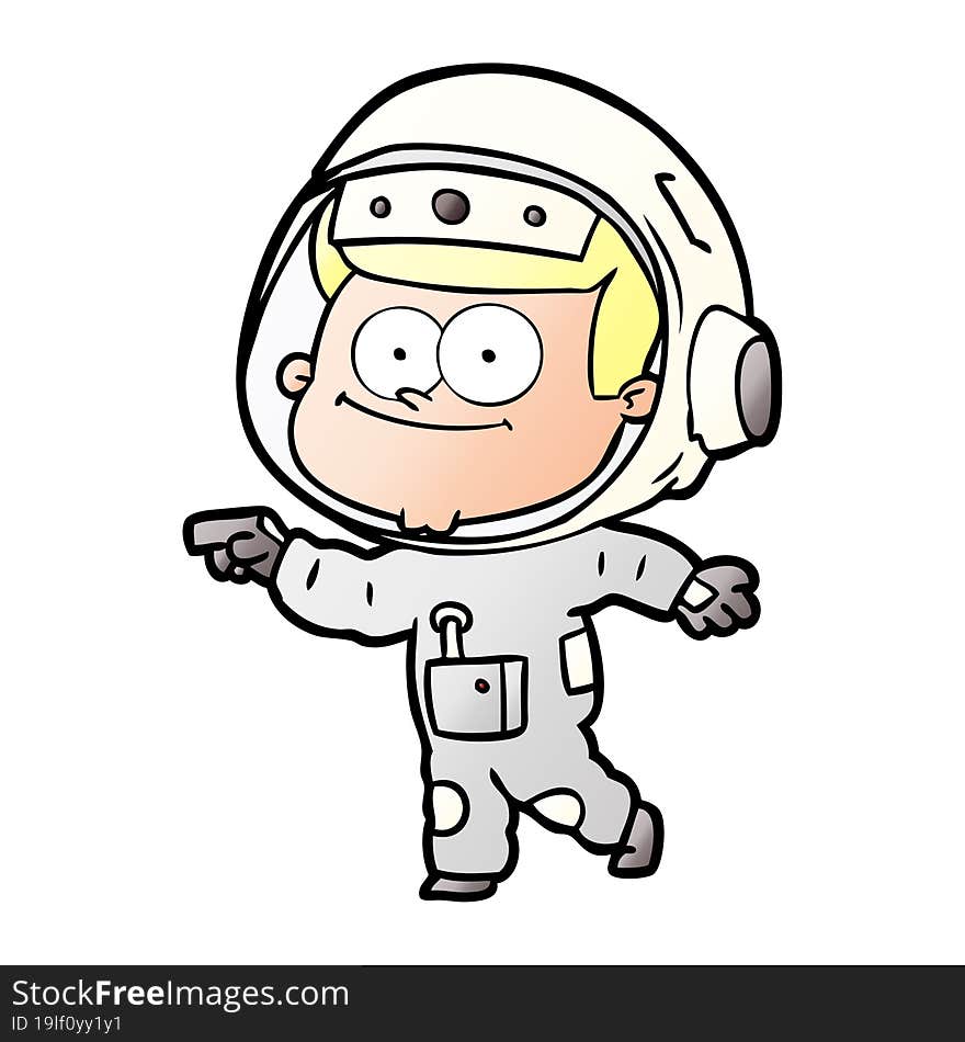 happy astronaut cartoon. happy astronaut cartoon