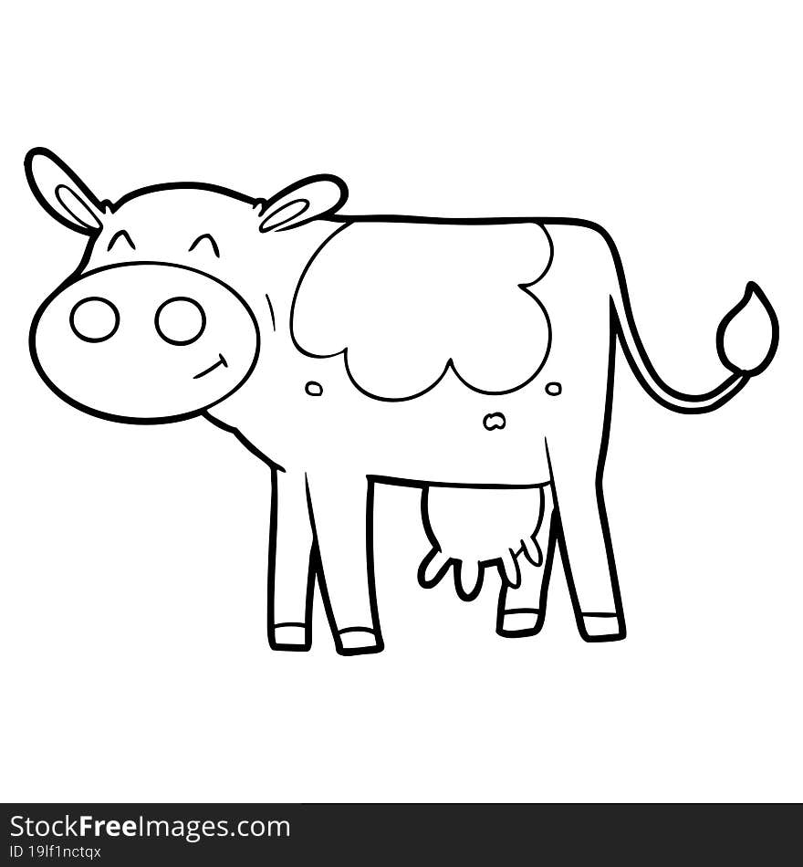 cartoon cow. cartoon cow