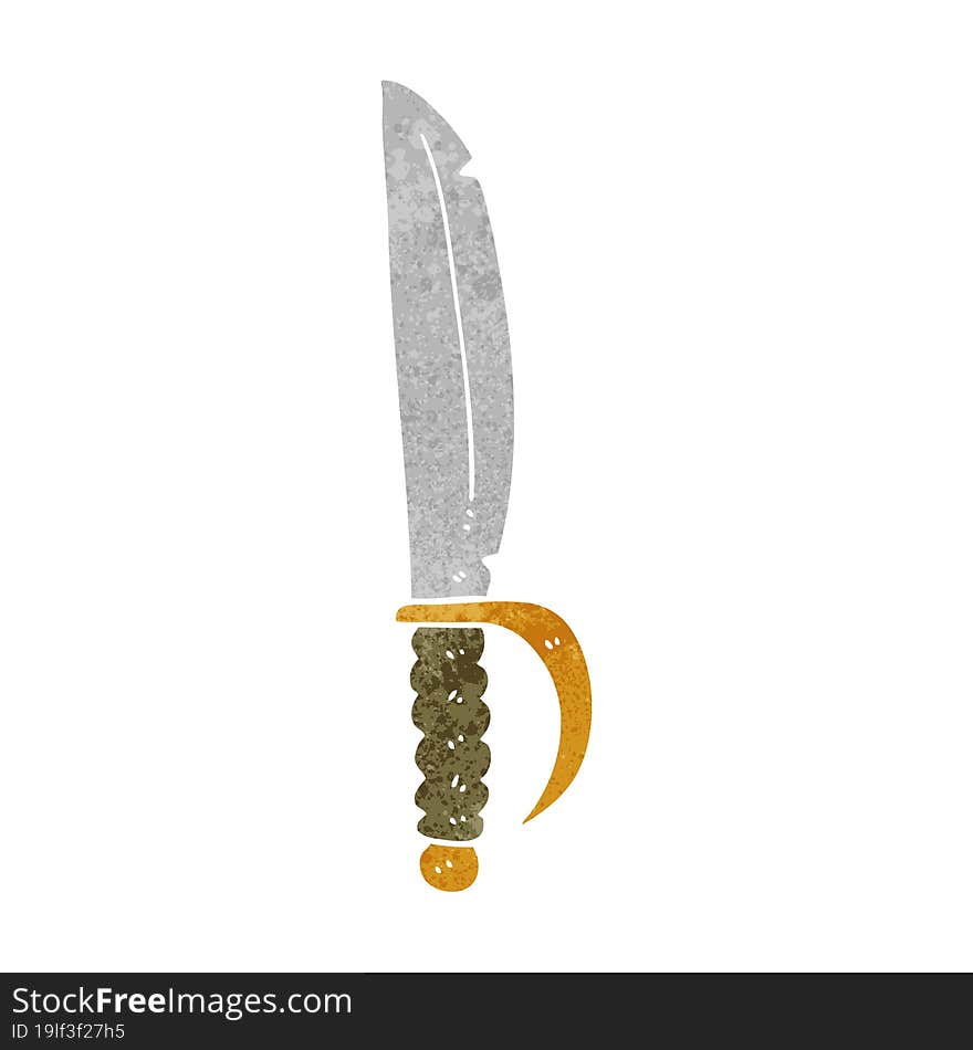 Retro Cartoon Knife