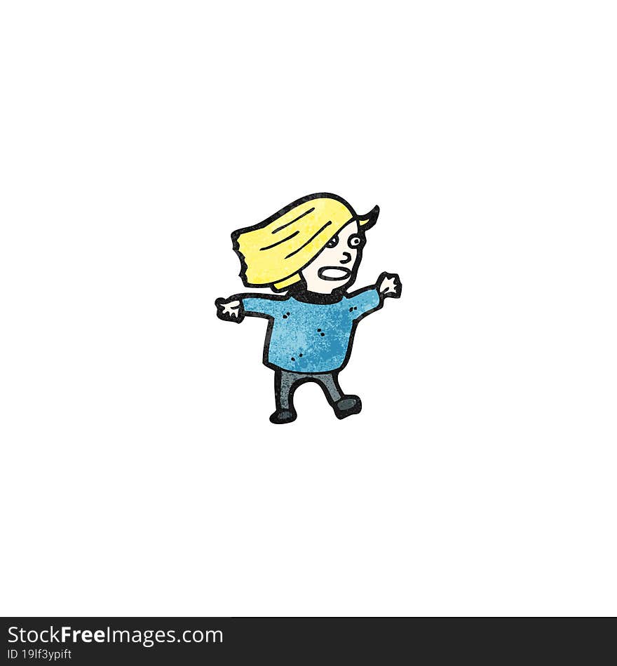 Cartoon Blond Woman