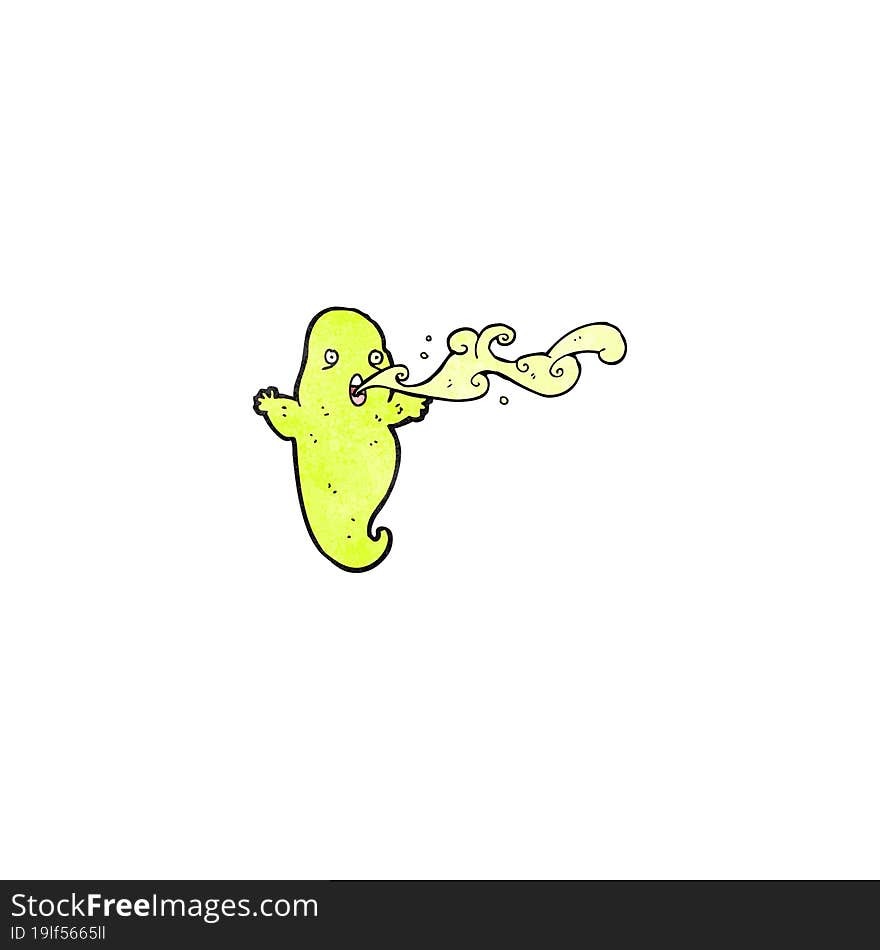 slimy ghost cartoon