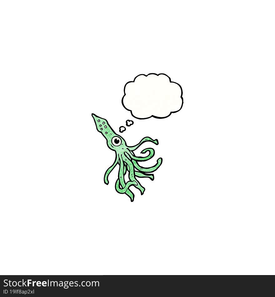 Giant Squid Cartoon