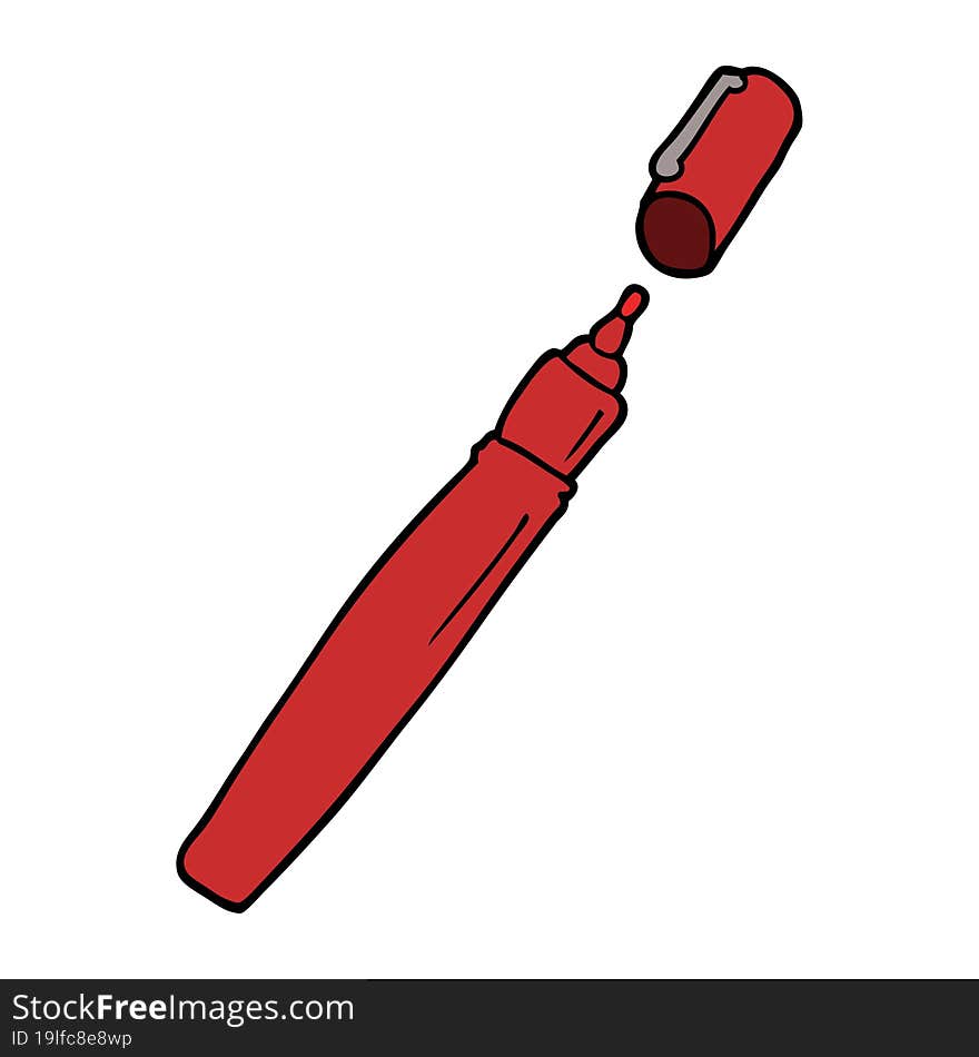 cartoon doodle pen