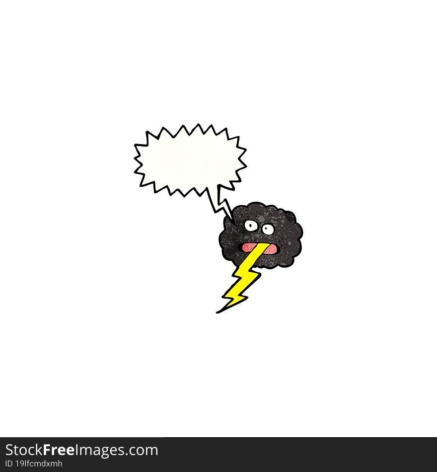 cartoon thundercloud