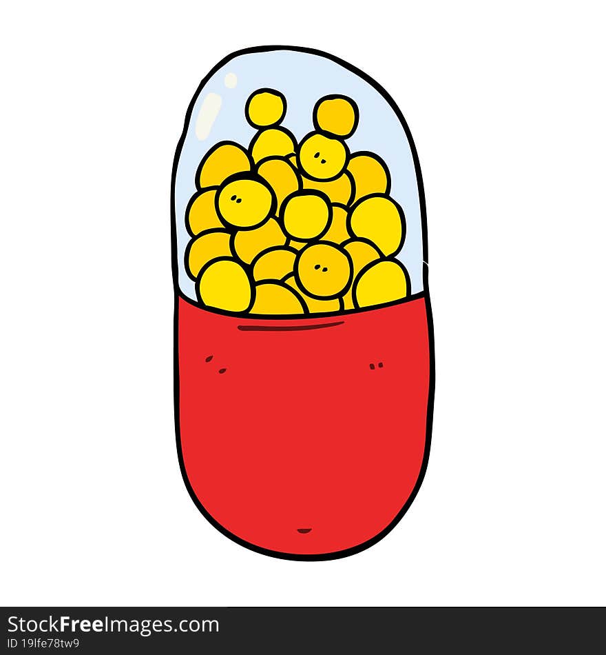 Cartoon Pill