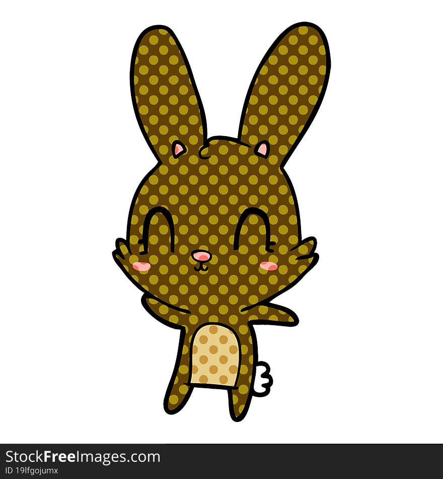 cute cartoon rabbit. cute cartoon rabbit