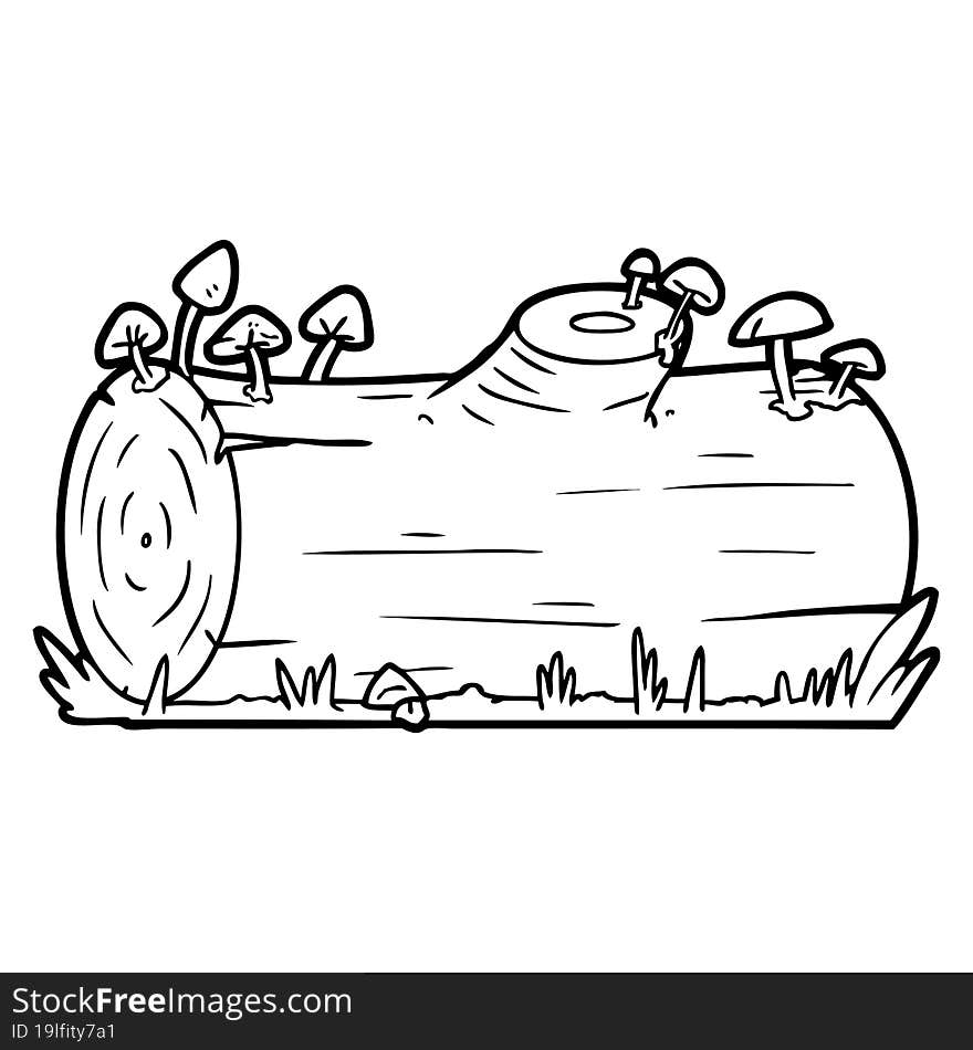 cartoon log. cartoon log