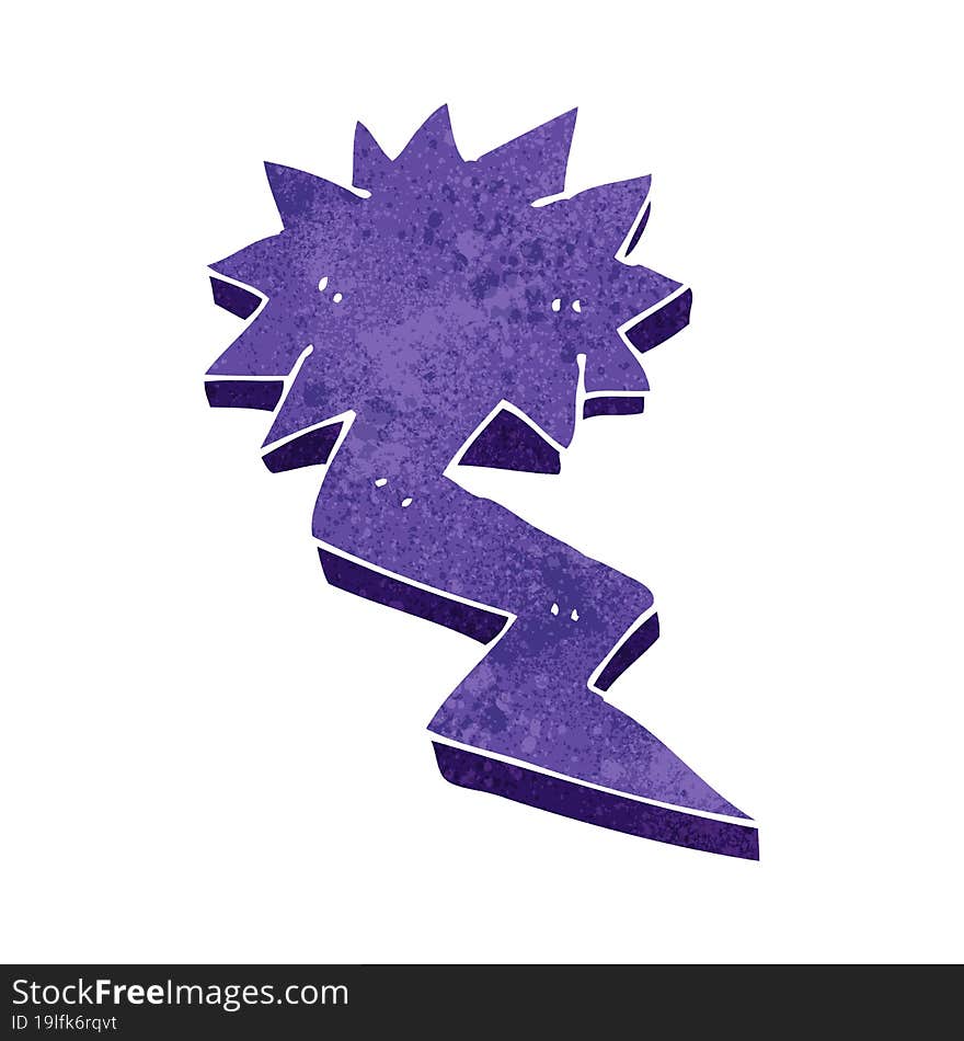 cartoon lightning bolt symbol