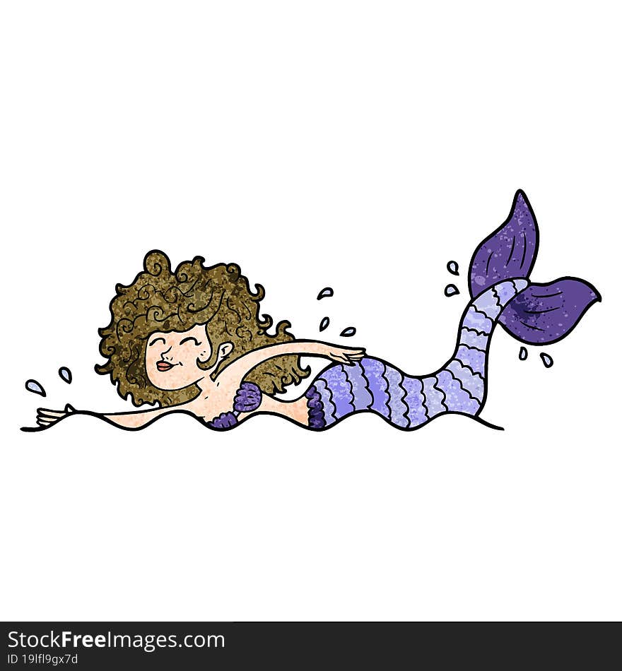 cartoon mermaid. cartoon mermaid