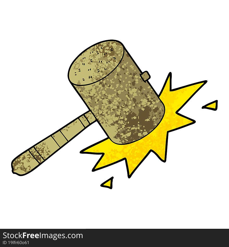 cartoon banging gavel. cartoon banging gavel