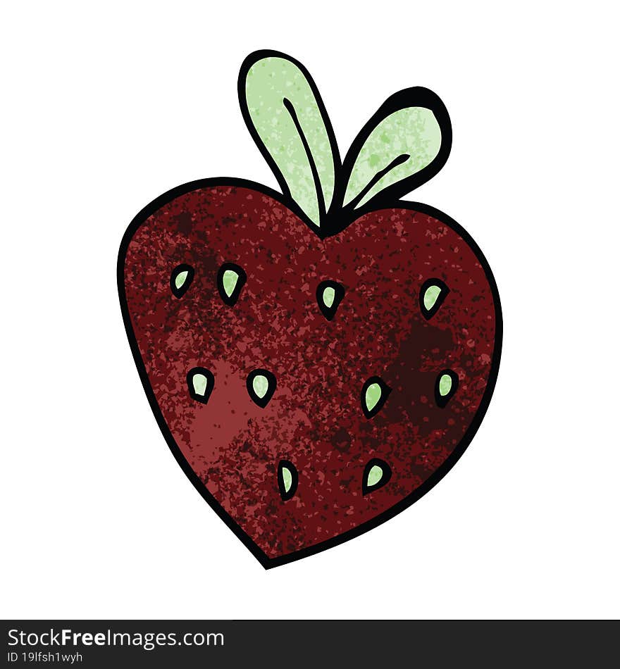 Cartoon Doodle Strawberry Fr