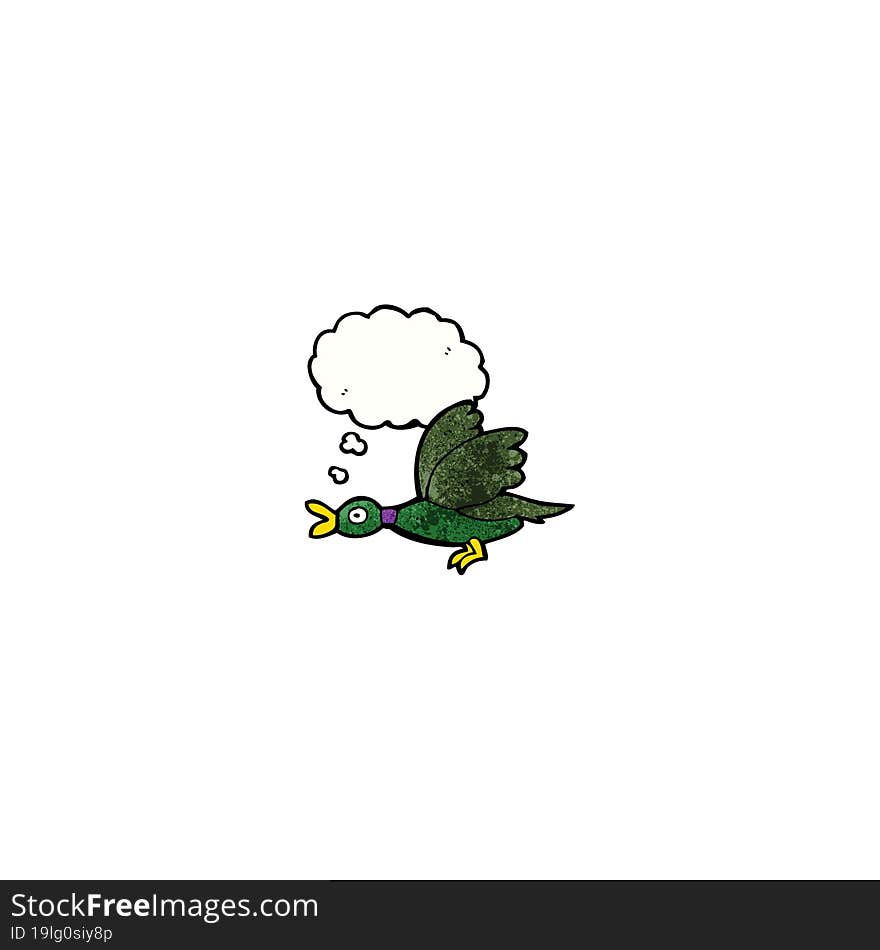 flying duck cartoon