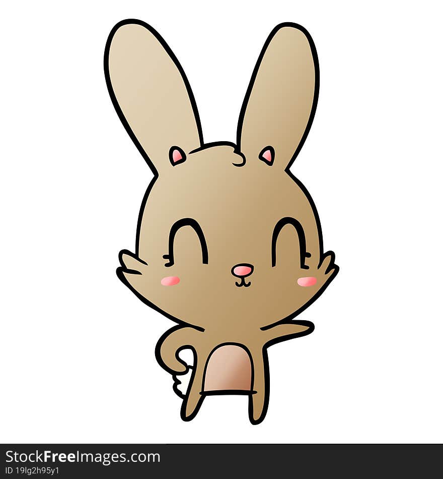 cute cartoon rabbit. cute cartoon rabbit