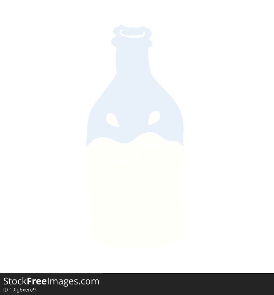 cartoon doodle milk bottle