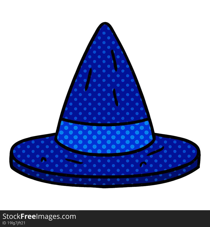 hand drawn cartoon doodle of a witches hat