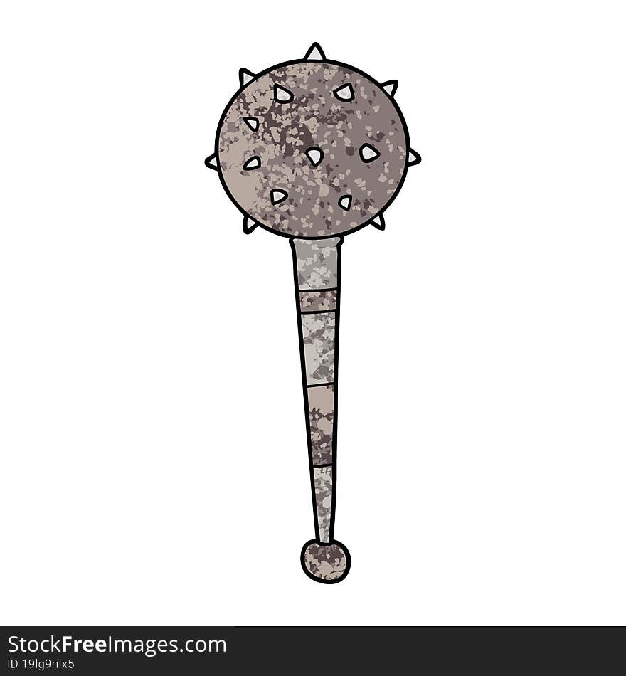 cartoon medieval mace. cartoon medieval mace