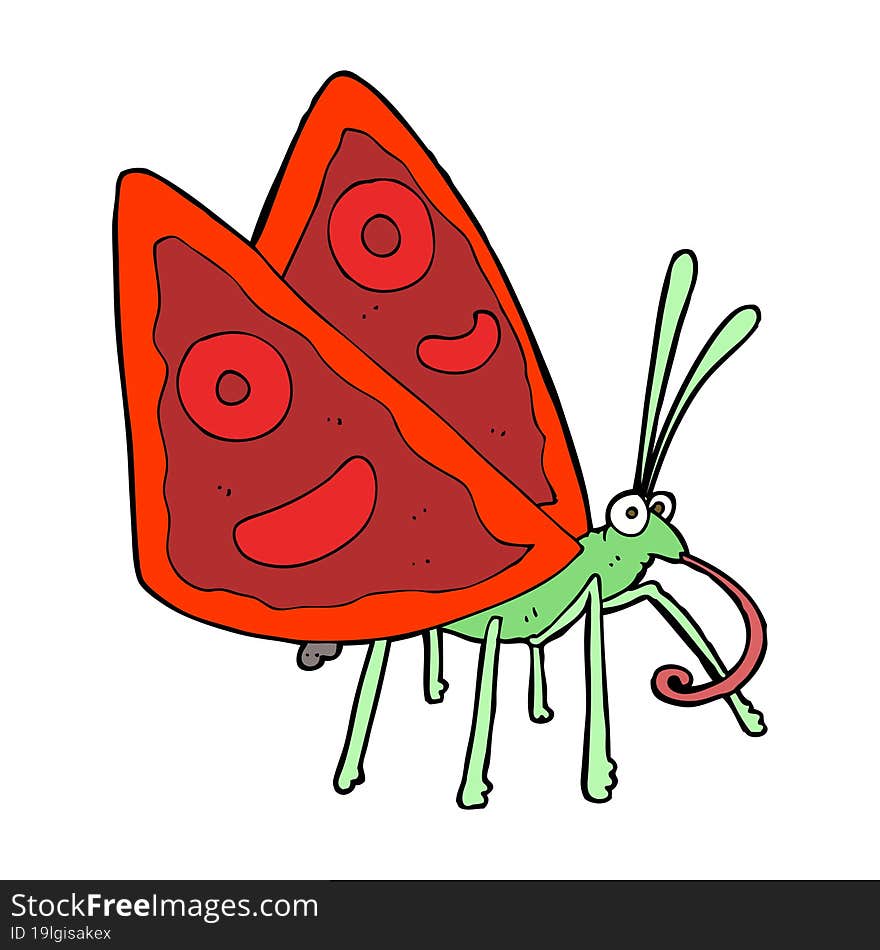 Cartoon Funny Butterfly