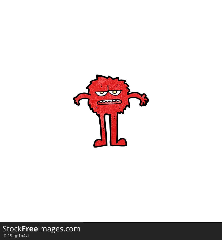 cartoon funny monster