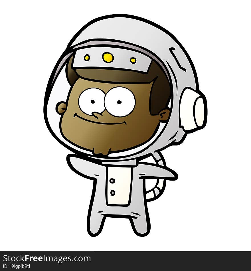 happy astronaut cartoon. happy astronaut cartoon