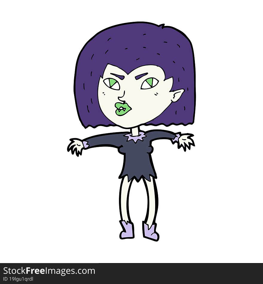 cartoon vampire girl