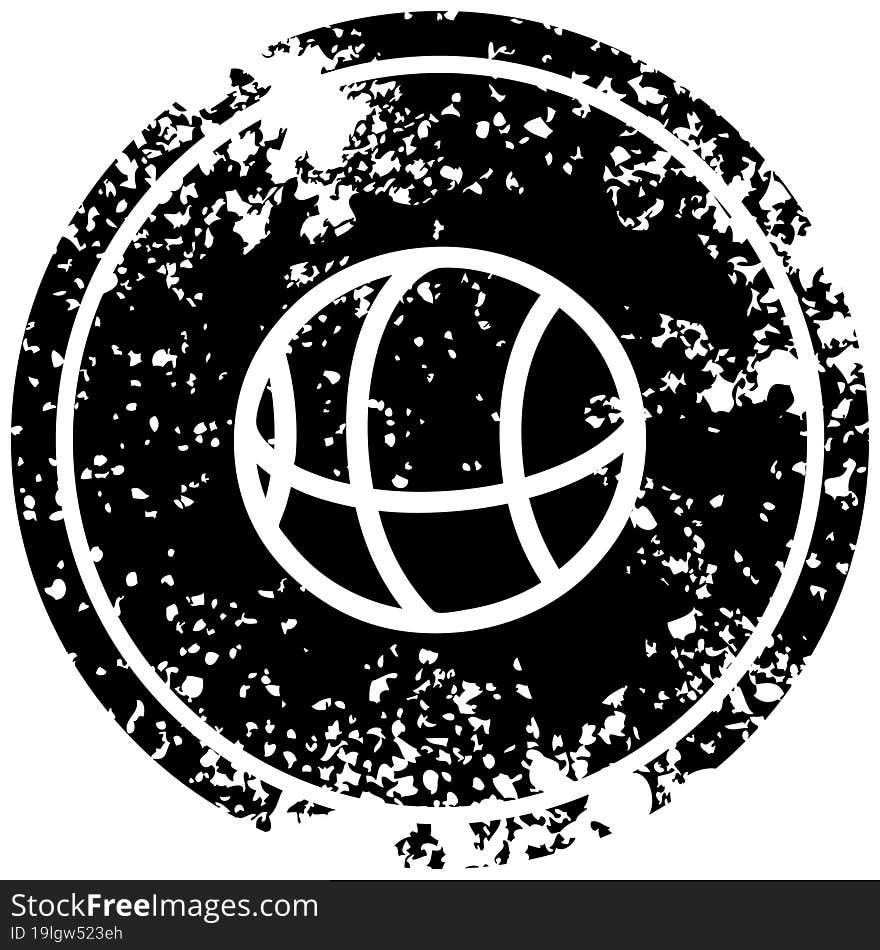 Basketball Sports Distressed Icon