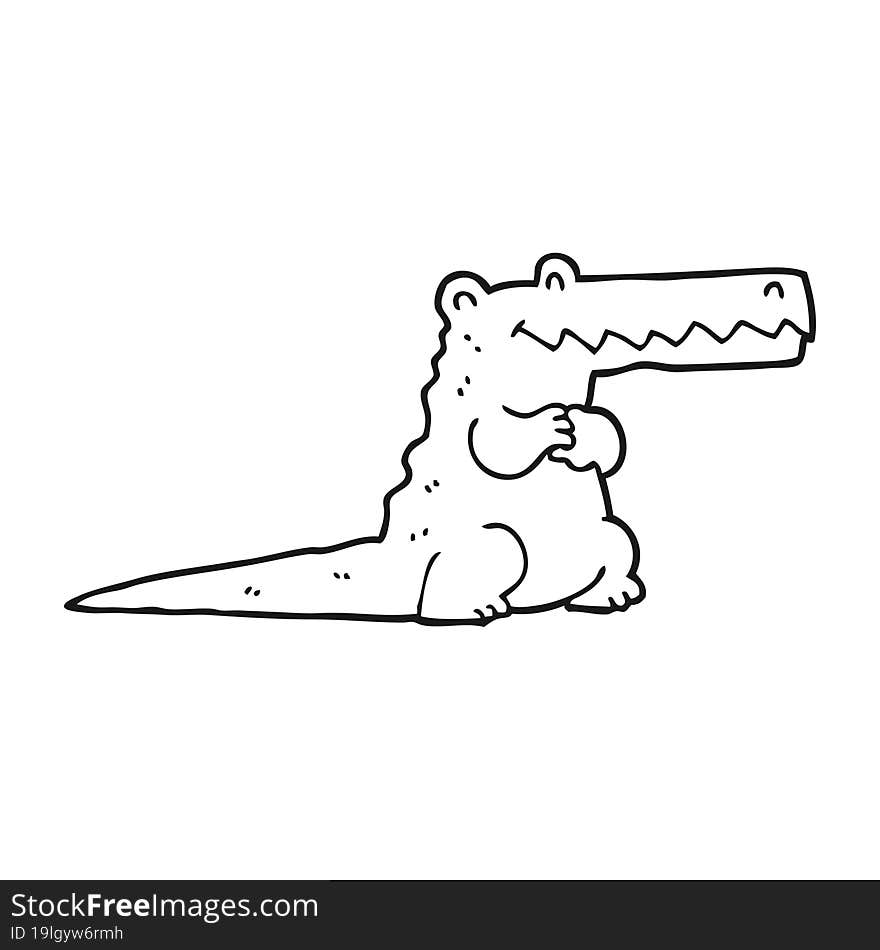 cartoon crocodile