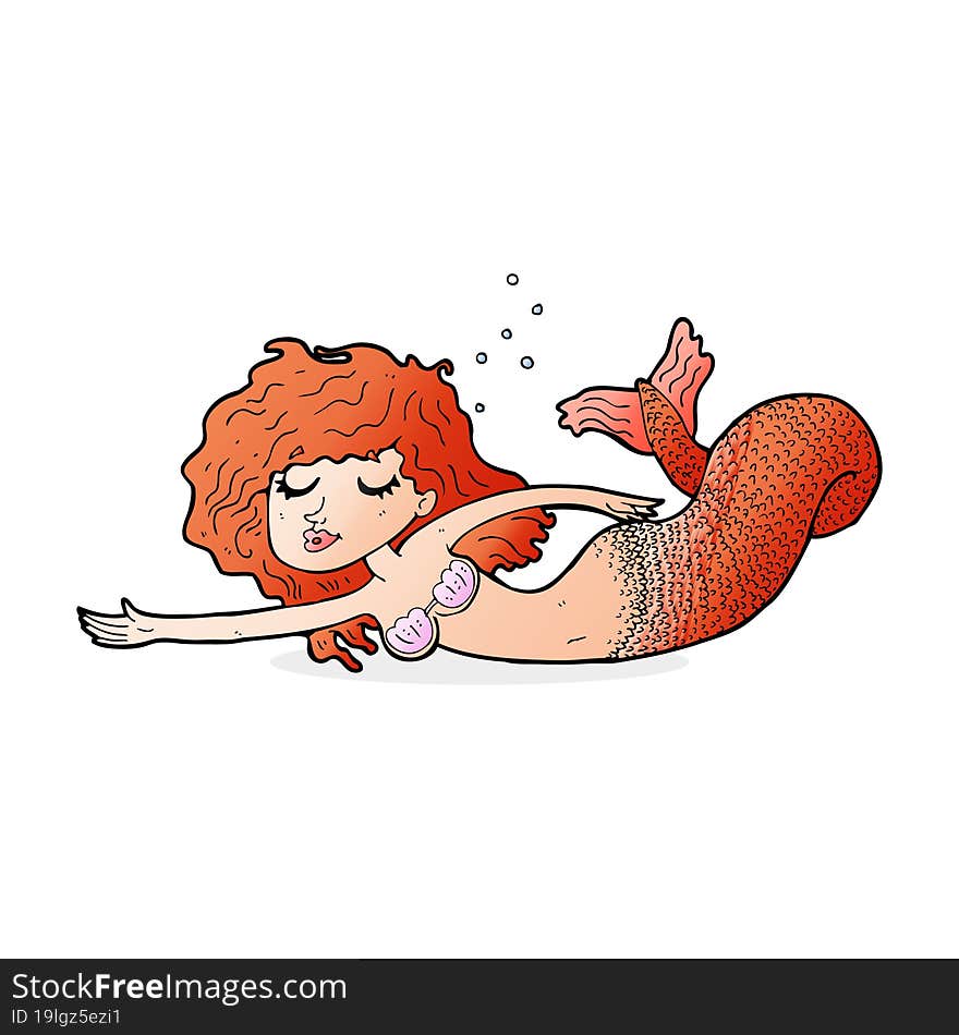 cartoon mermaid