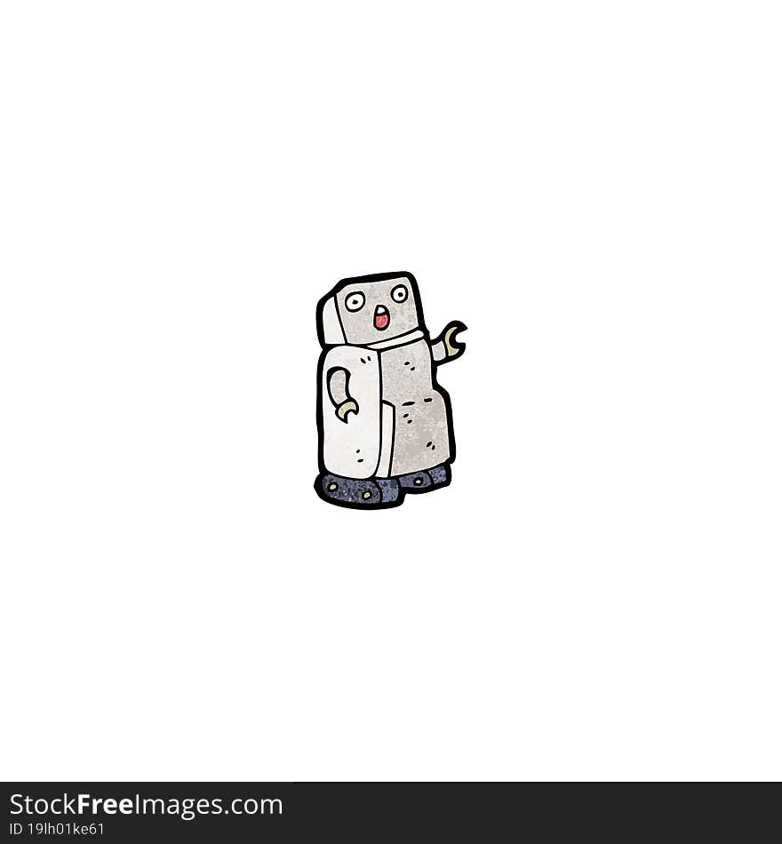 cartoon robot