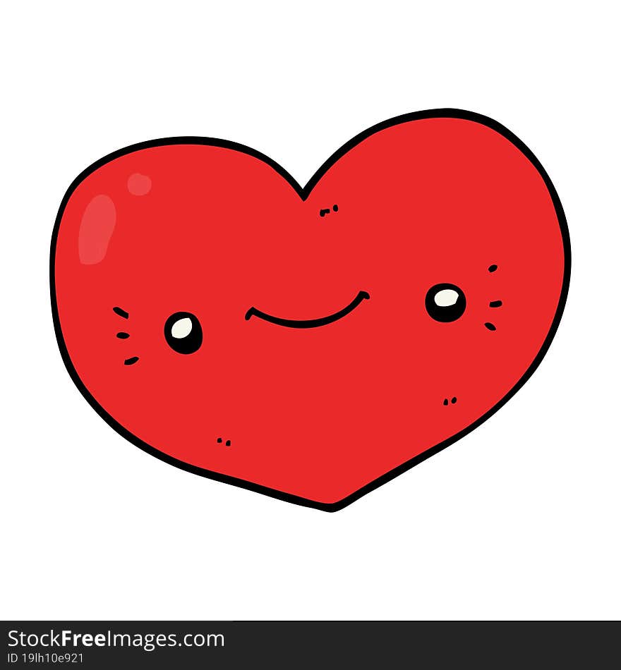 heart cartoon character