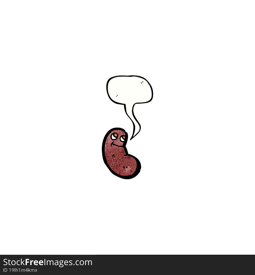 Cartoon Kidney Bean