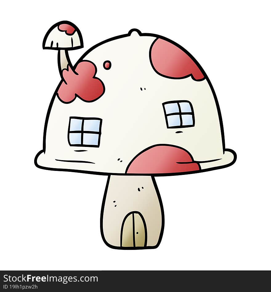 cartoon fairy mushroom house. cartoon fairy mushroom house