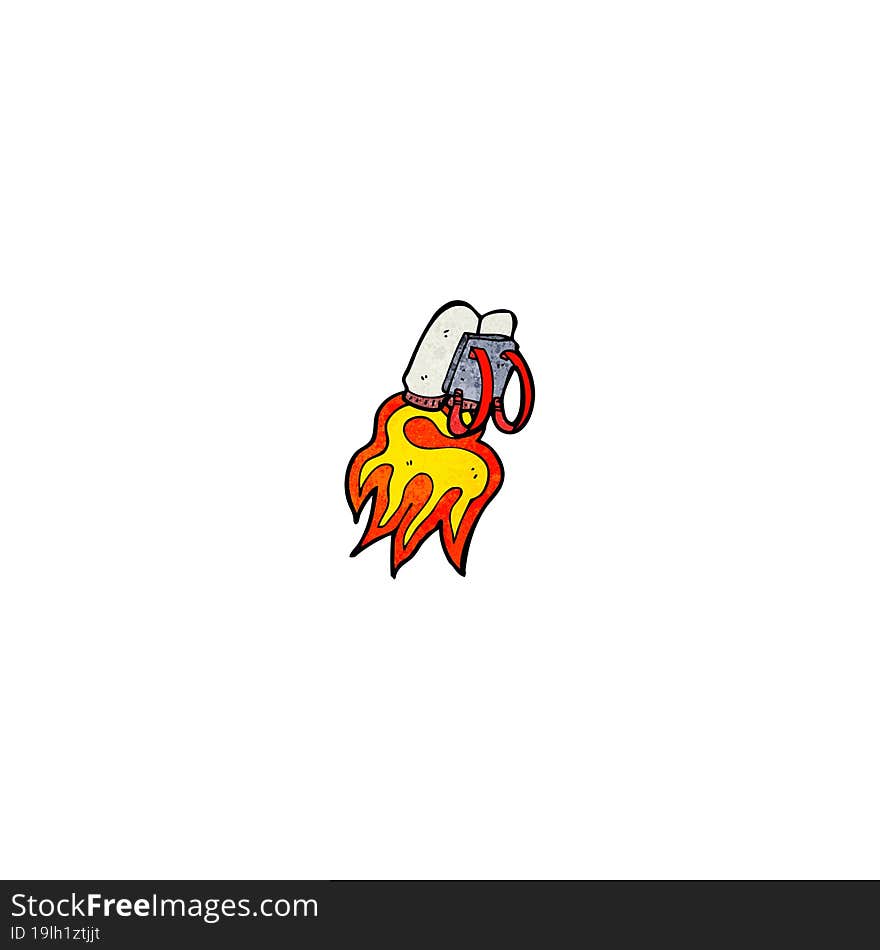 rocket pack cartoon