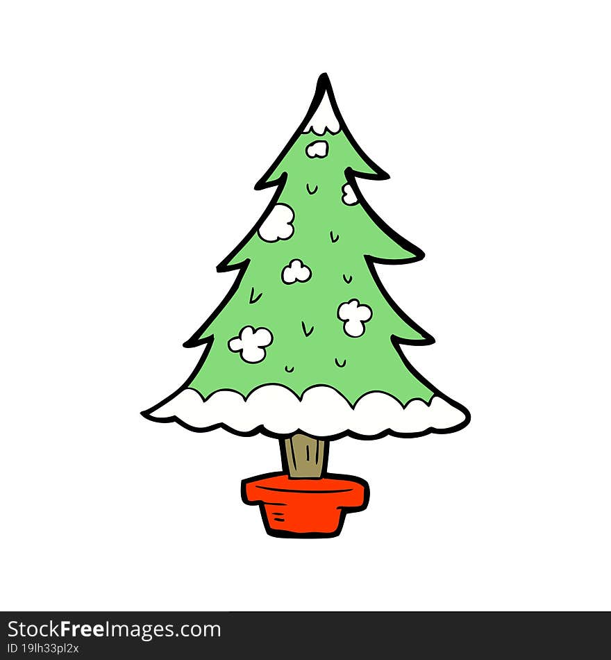 Cartoon Christmas Tree