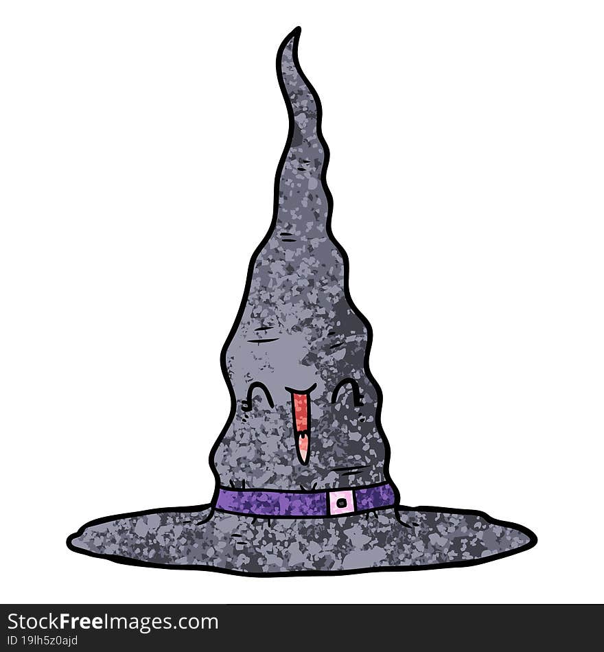 cartoon witchs hat. cartoon witchs hat