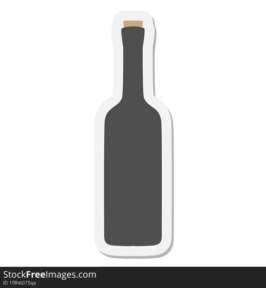 wine bottle sticker