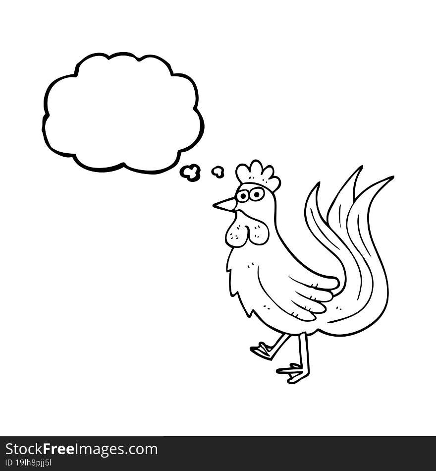 Thought Bubble Cartoon Cock