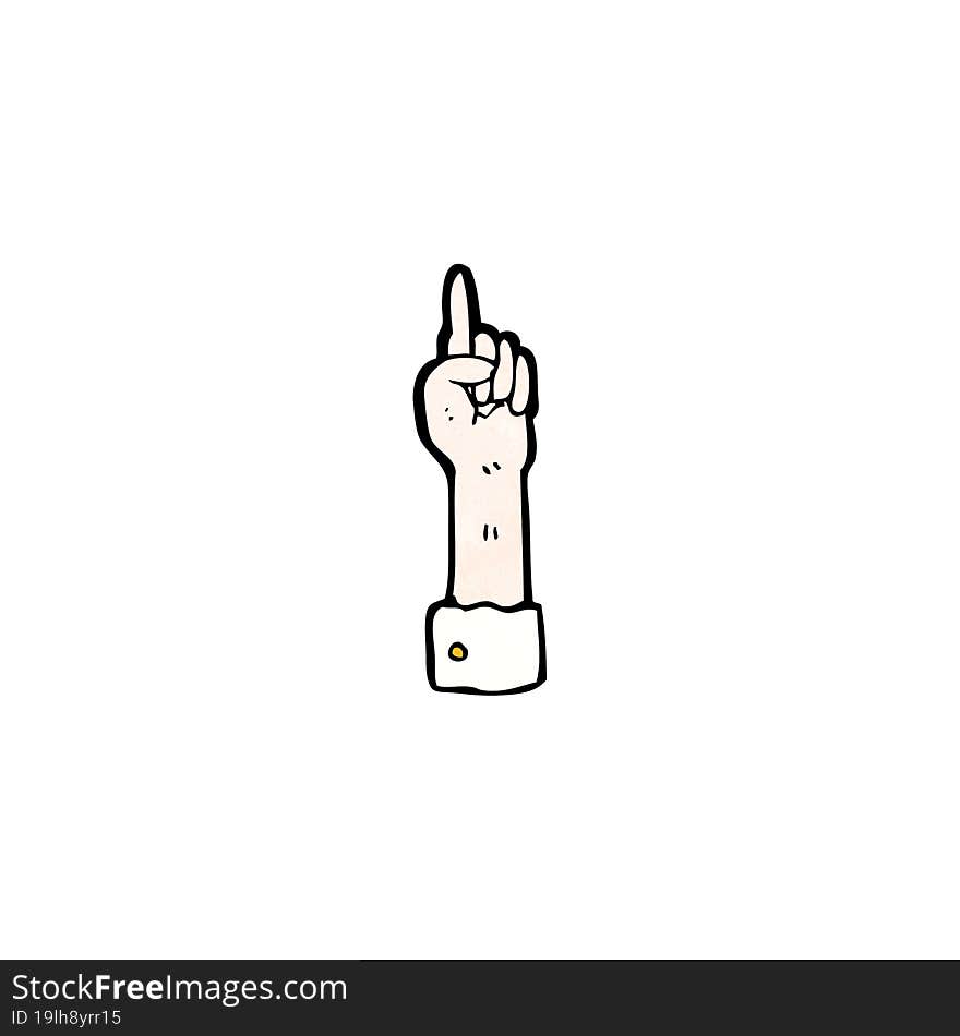 Pointing Hand Cartoon