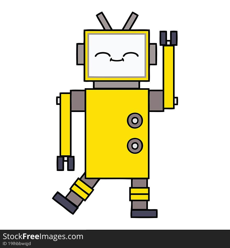 cute cartoon robot