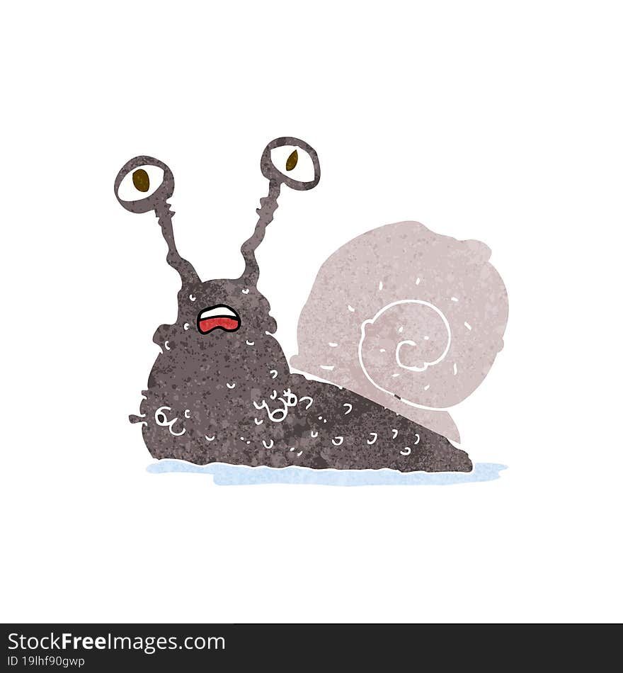 Cartoon Gross Snail