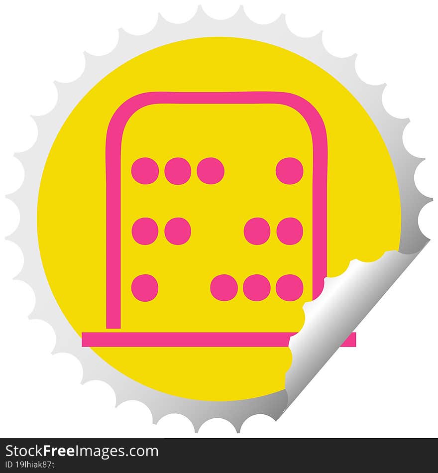 Circular Peeling Sticker Cartoon Maths Abacus