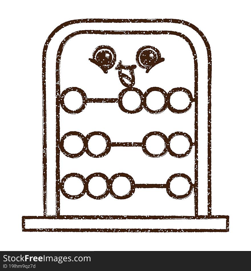 Abacus Charcoal Drawing
