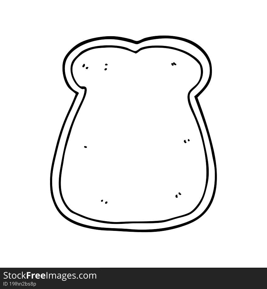 cartoon slice of bread